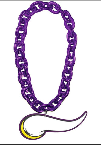 Minnesota Vikings Oversized Super-Fan 3D Foam Logo Touchdown Chain Necklace