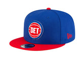 Detroit Pistons 2-Tone Official New Era 9FIFTY SnapBack Hat
