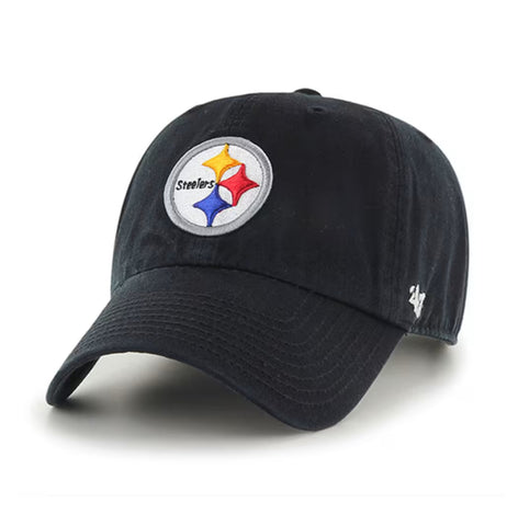 Pittsburgh Steelers BLACK ‘47 Brand Clean Up Cap