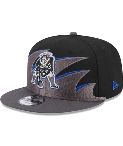 New England Patriots New Era “Tidal Wave” Shark tooth  SnapBack - Black/Grey