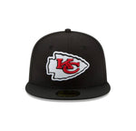 Kansas City Cheifs New Era 59fifty Fitted Hat-Black