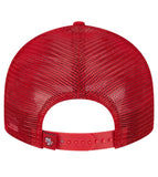 San Francisco 49ers Scarlet Low Profile Trucker New Era 9FIFTY Snapback Hat Cap