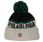 Philadelphia Eagles 2024 Historic Alternate Sideline Cuffed Knit With Pom Beanie