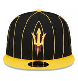 Arizona State University Sun Devils New Era Snapback Hat Classic Gold Stripe Cap