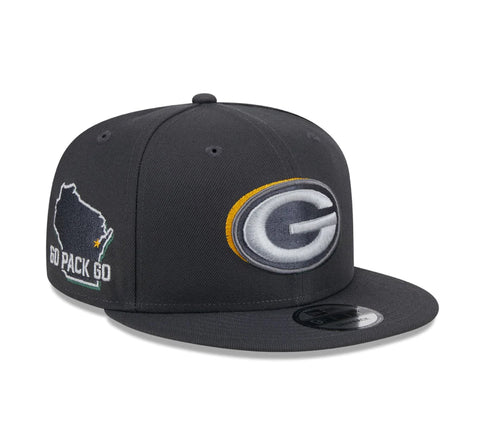 Green Bay Packers New Era 9FIFTY 2024 NFL Draft Day SnapBack Hat -Grey