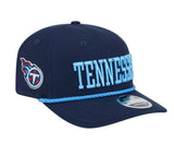 Tennessee Titans Official Wordmark Rope New Era 9SEVENTY Stretch-Snap Hat