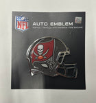 Tampa Bay Buccaneers Acrylic-Metallic Auto Emblem W/ Adhesive Tape Backing