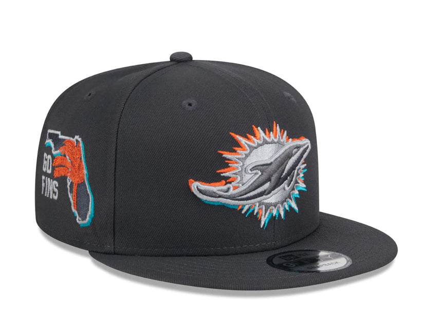 New Era NFL Miami Dolphins キャップ フリーサイズ Miami Dolphins 2024 NFL Draft New Era 9FIFTY SnapBack Hat