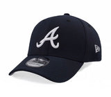 Atlanta Braves Official Navy New Era 39THIRTY Flex-Fit Hat