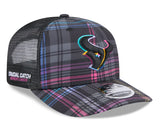 Houston Texans 2024 Crucial Catch New Era 9SEVENTY Stretch-Snap Trucker Hat