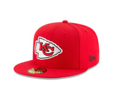 Kansas City Cheifs New Era 59fifty Fitted Hat-Red
