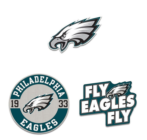 Philadelphia Eagles 3 piece Pin Set