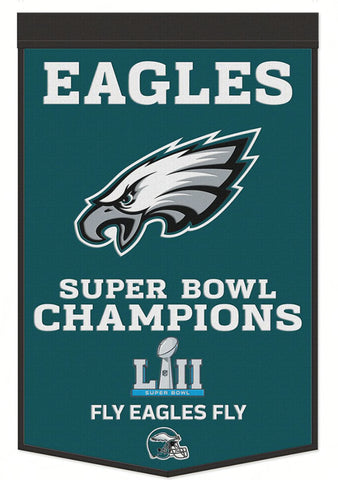 Philadelphia Eagles 24”x38” Wool Dynasty Champ Banner