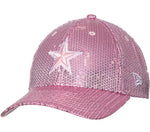 Dallas Cowboys Woman’s Pink New Era Sequin Gameday Strap Hat