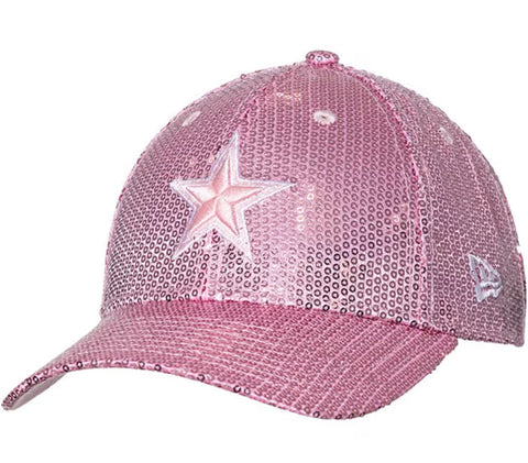Dallas Cowboys Woman’s Pink New Era Sequin Gameday Strap Hat