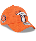 Denver Broncos 2024 On-Field Orange Sideline New Era 39THIRTY Flex-Fit Hat Cap