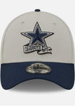 Dallas Cowboys 2022 Sideline Gray/Navy New Era 39THIRTY Flex Fit Hat