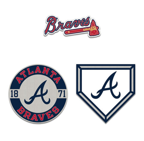 Atlanta Braves 3-Piece Collector Pin Set