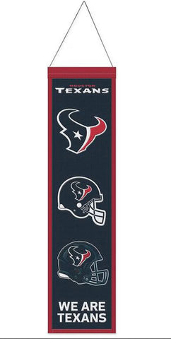 Houston Texans 8”x32” Evolution Wool NFL Banner