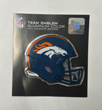 Denver Broncos Helmet Aluminum Color Auto Emblem