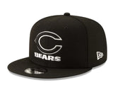 Chicago Bears Official Black/White New Era 9FIFTY SnapBack Hat