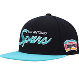 San Antonio Spurs Official 2.0 Mitchell & Ness Script SnapBack Hat