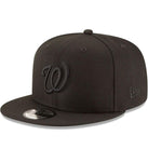 Washington Nationals Black On Black New Era 9FIFTY SnapBack