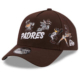 San Diego Padres Looney Toons Multi-Logo New Era 9FORTY Snapback Hat