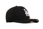 Los Angeles Dodgers White On Black New Era 9FORTY Mid-Crown A Frame SnapBack