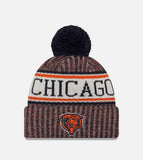 Chicago Bears “Bear” New Era Sport Sideline Cuffed Knit Pom Beanie
