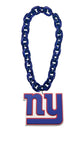 New York Giants Oversized Super-Fan 3D Foam Logo Touchdown Chain Necklace