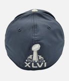 New York Giants Super Bowl XLVI Champions Locker Room Stretch-Fit Reebok Hat Cap