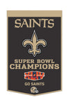 New Orleans Saints 24”x38” Wool Dynasty Champ Banner