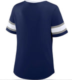 Dallas Cowboys Woman’s Fanatics Bling Draw Play Fashion Jersey