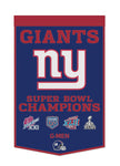 New York Giants 24”x38” Wool Dynasty Champ Banner