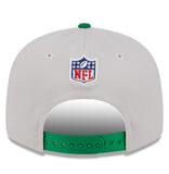 Philadelphia Eagles 2024 Historic Sideline New Era 9FIFTY Hat - Stone/Kelly Green