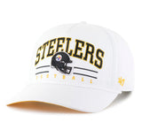 Pittsburgh Steelers '47 White Roscoe Hitch Snapback Hat