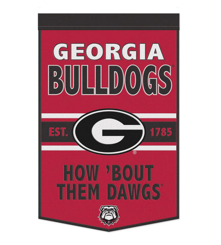 University Of Georgia 24”x38” Wool NCAA Banner