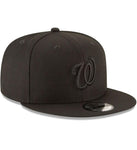 Washington Nationals Black On Black New Era 9FIFTY SnapBack