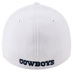 Dallas Cowboys 2024 New Era 39THIRTY Active White Flex Fit Cap