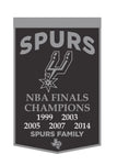 San Antonio Spurs 24”x38” Wool Dynasty Champ Banner