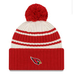 Arizona Cardinals Official 2022 Sideline Sport New Era Cuffed Pom Knit Beanie