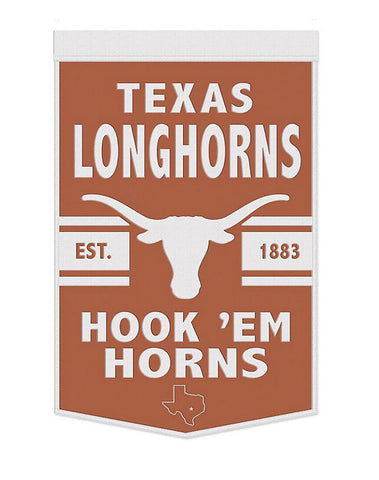 University Of Texas 24”x38” Wool NCAA Banner