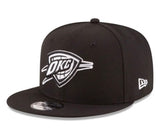 Oklahoma City Thunder Black And White New Era 9FIFTY SnapBack Hat