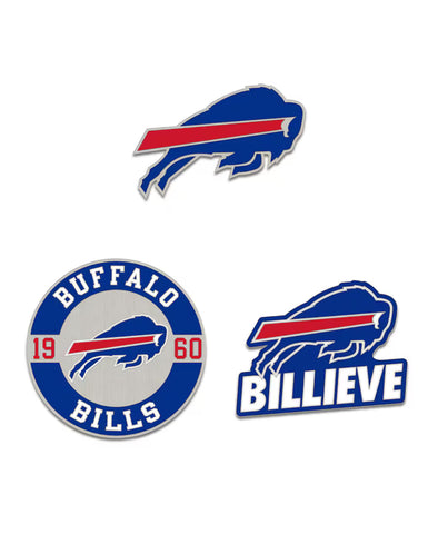 Bufflao Bills 3 piece Pin Set