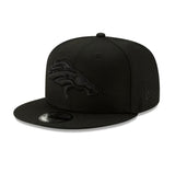 Denver Broncos Official Black Out New Era 9FIFTY SnapBack Hat