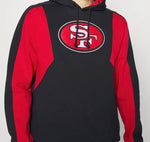 San Francisco 49ers Color Block 2.0 Fleece Mitchell & Ness Pullover Hoodie