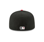 Cincinnati Reds New Era Alternate Authentic Collection On-Field Home 59FIFTY Fitted Hat-Black/Red