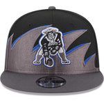 New England Patriots New Era “Tidal Wave” Shark tooth  SnapBack - Black/Grey