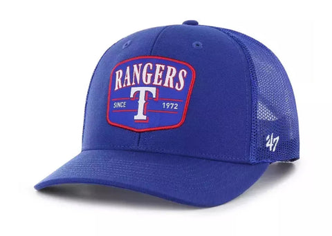 Texas Rangers ‘47 Brand Squad Trucker Snap Back Hat